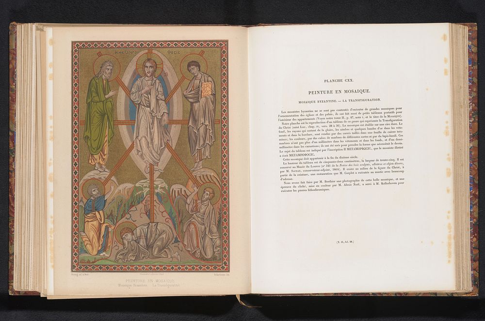 Reproductie van een ontwerp van de transfiguratie van Christus in mozaïek (c. 1859 - in or before 1864) by Berthier, Franz…