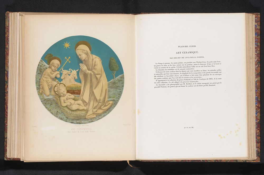 Reproductie van een ontwerp met Maria op haar knieën naast Christus (c. 1859 - in or before 1864) by Berthier, anonymous…