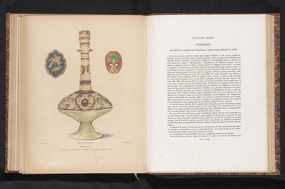 Reproductie van een ontwerp van een gedecoreerde vaas (c. 1859 - in or before 1864) by Daumont, M L Bosredon and Joseph Rose…