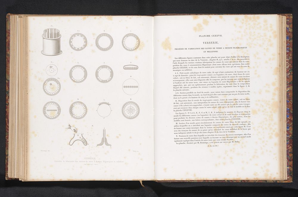 Reproductie van een ontwerp van het productieproces van filigraan (c. 1859 - in or before 1864) by anonymous, Dulos…