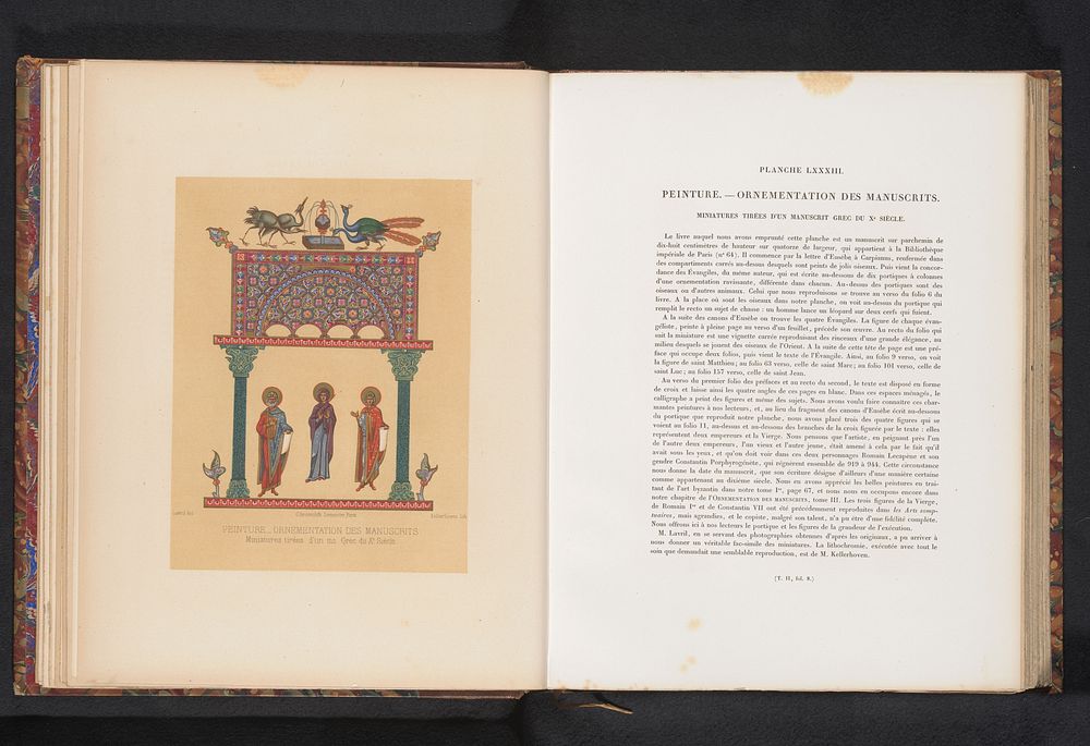 Reproductie van een verluchting van drie heiligen (c. 1859 - in or before 1864) by Franz Kellerhoven, Lavril, anonymous and…