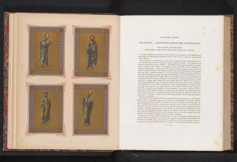 Reproductie van een verluchting van de vier evangelisten (c. 1859 - in or before 1864) by Thurvanger, Lavril, anonymous and…