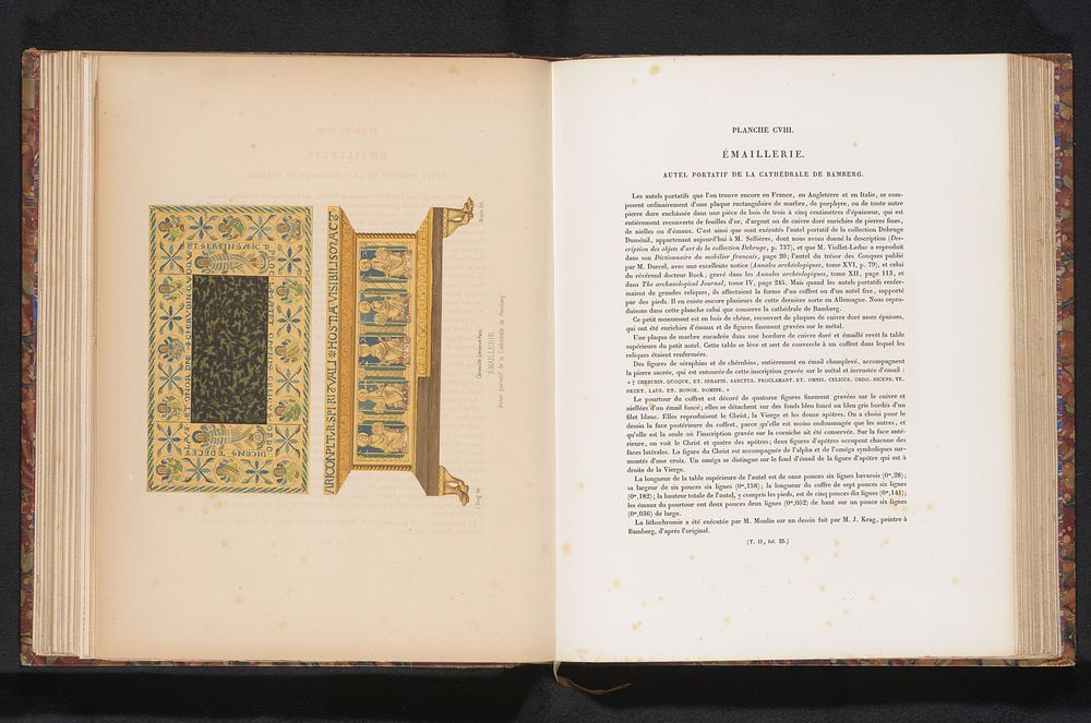 Reproductie van een ontwerp van een altaar voor de dom van Bamberg (c. 1859 - in or before 1864) by Moulin, J Krag and…