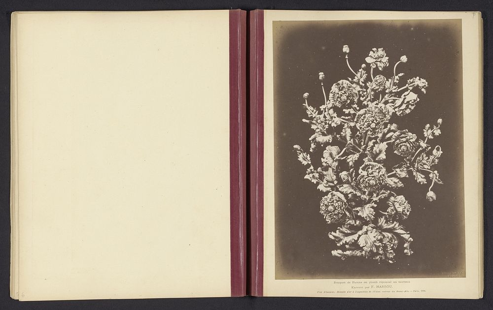 Bronzen boeket van klaprozen (c. 1880 - in or before 1884) by Witz et Cie
