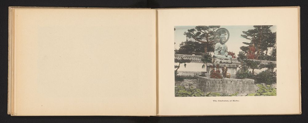 Gezicht op de Daibutsu van Kobe (c. 1895 - c. 1905) by Kōzaburō Tamamura