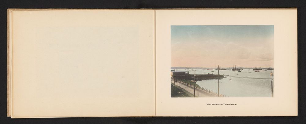 Gezicht op de haven van Yokohama (c. 1895 - c. 1905) by Kōzaburō Tamamura