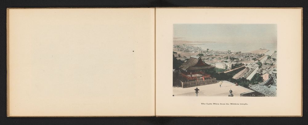 Gezicht op het Biwameer vanaf de Mii-dera (c. 1895 - c. 1905) by Kōzaburō Tamamura