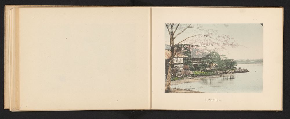 Gezicht op een theehuis in Japan (c. 1895 - c. 1905) by Kōzaburō Tamamura