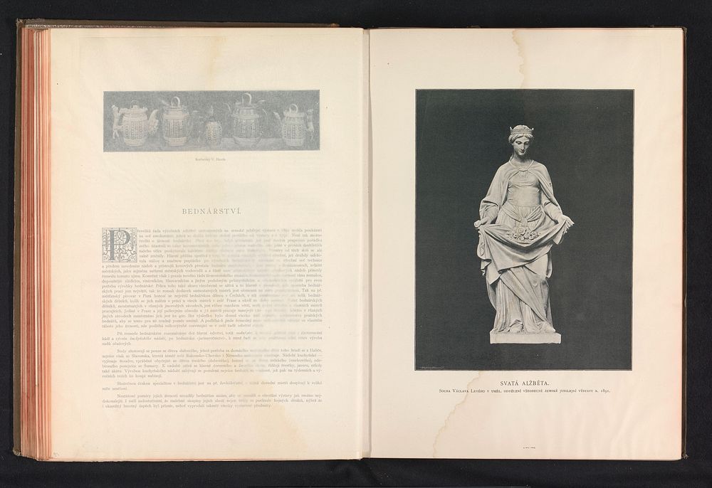 Sculptuur van de heilige Elisabeth van Thüringen (c. 1890 - in or before 1895) by anonymous and Carl Bellmann