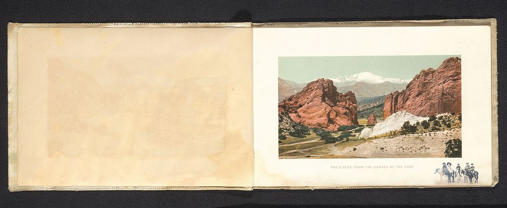 Gezicht op Pike's Peak en de Tuin der goden (c. 1894 - in or before 1899) by anonymous