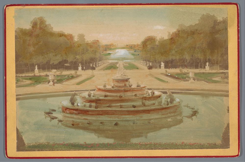 Parc de Versailles, Bassin de Latône (c. 1880 - c. 1890) by Henri Guérard