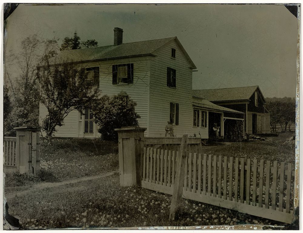 Houten huis in Allegany County, Maryland (in or before 1859) by anonymous