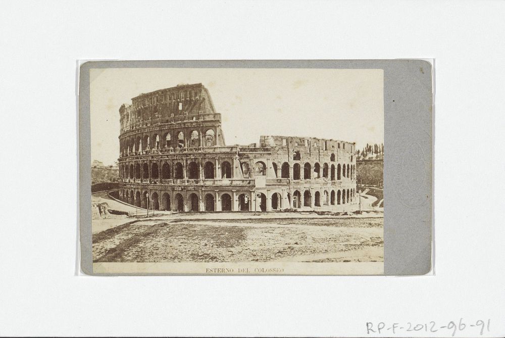 Exterieur van het Colosseum (1857 - 1864) by Ludovico Tuminello