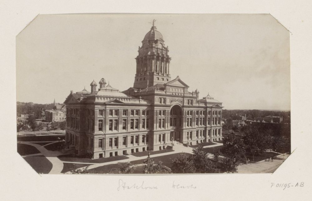 Parlementsgebouw in Denver (vermoedelijk) (c. 1860 - c. 1900) by William Henry Jackson