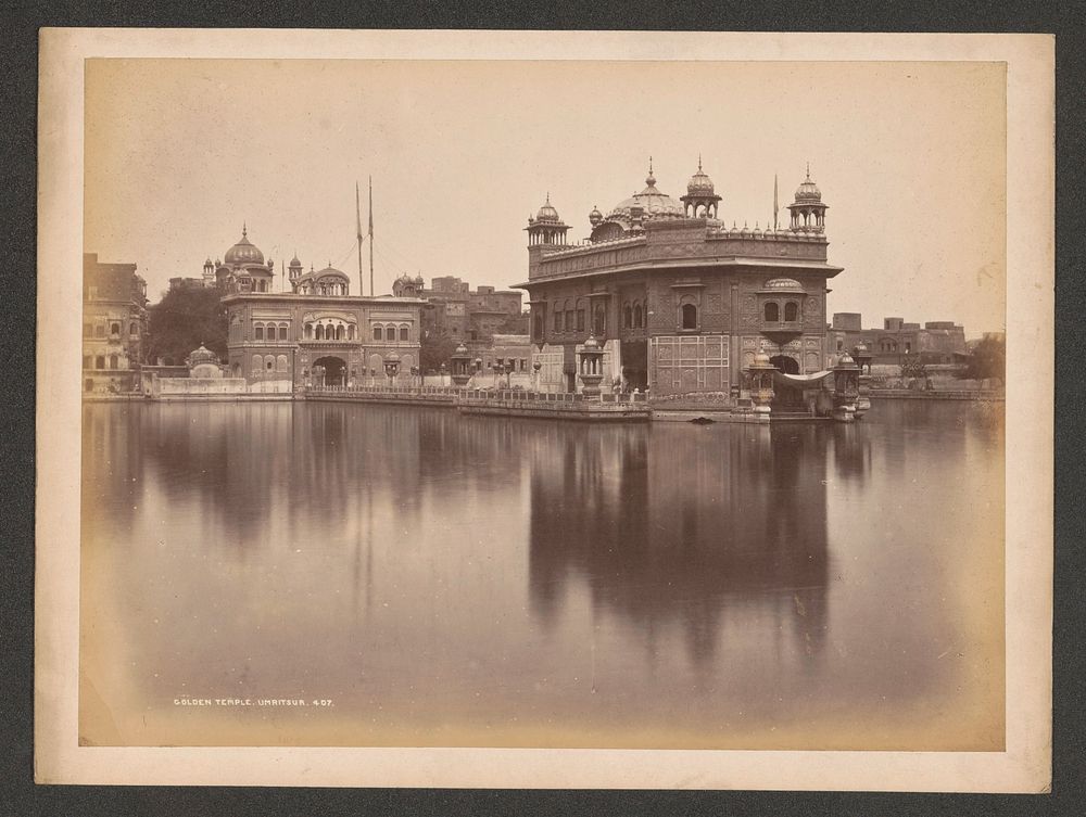 Gouden Tempel of Harmandir Sahib in Amritsar (1864) by Samuel Bourne