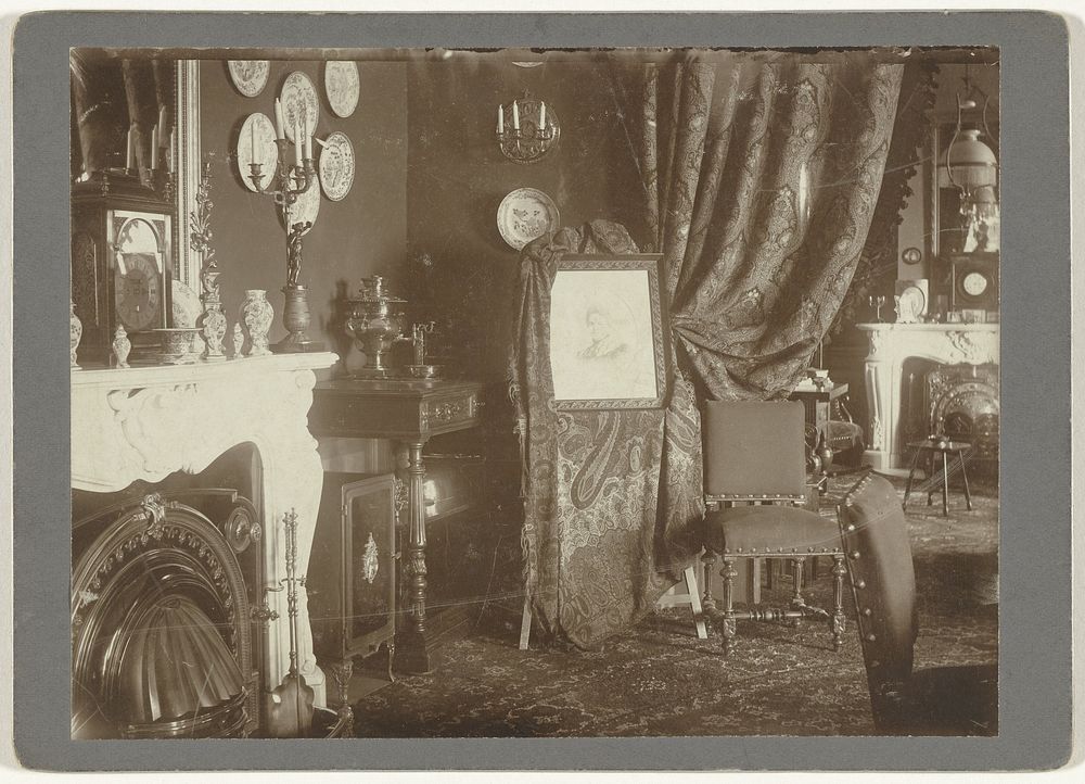 Interieur van het huis van W.H. van Braam in Arnhem (1880 - 1900) by anonymous