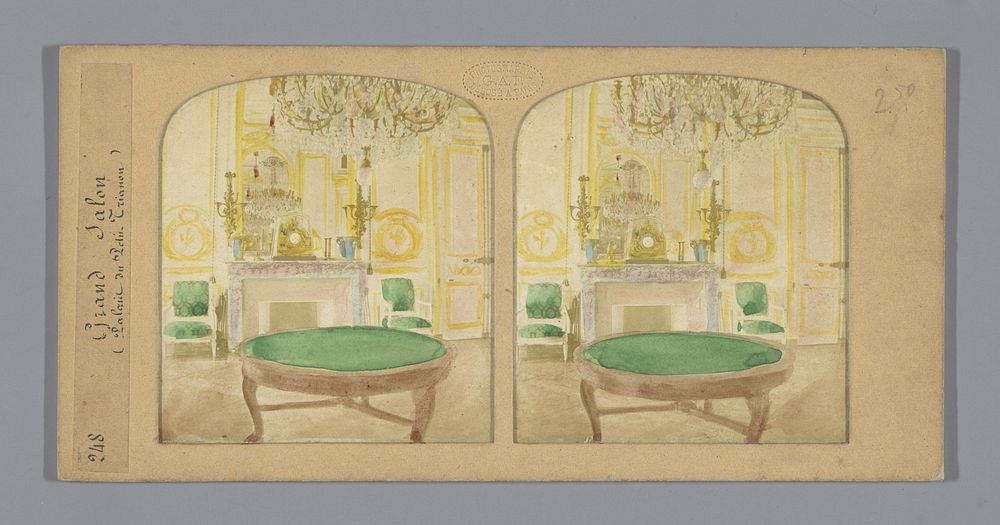 Grote salon in het Klein Trianon, Versailles (1859) by Florent Grau