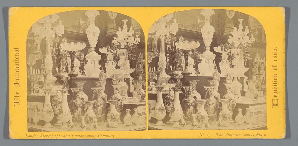 Oostenrijkse afdeling op de Wereldtentoonstelling van 1862 (1862) by William England and The London Stereoscopic and…