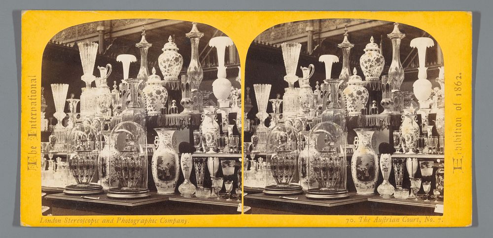 Oostenrijkse afdeling tijdens de Wereldtentoonstelling van 1862 (1862) by William England and The London Stereoscopic and…