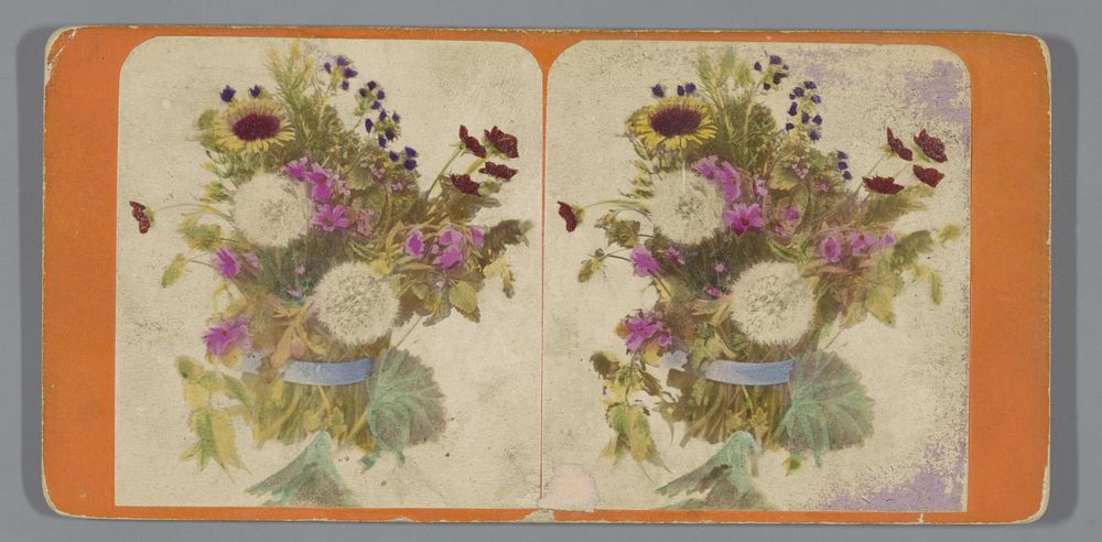 Stilleven met veldboeket (c. 1855 - c. 1870) by anonymous