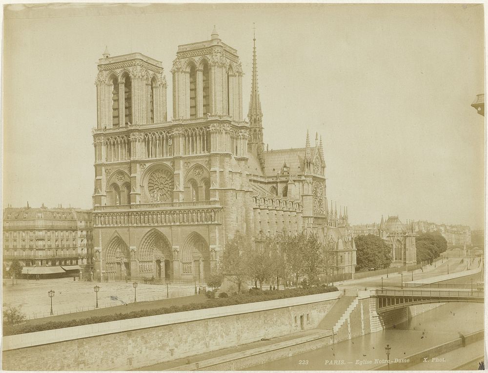 Notre-Dame te Parijs (1887 - 1900) by X phot