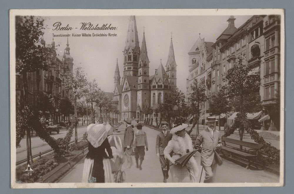 Tauentzienstr. Kaiser Wilhelm Gedächtnis-Kirche (1900 - 1910) by anonymous