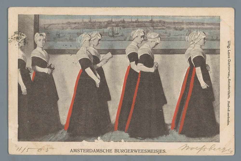 Amsterdamsche burgerweesmeisjes (1905) by anonymous, anonymous and Louis Diefenthal