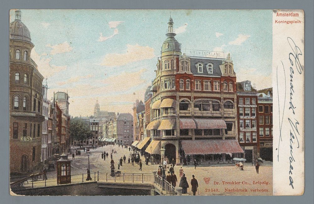 Amsterdam, Koningsplein (1890 - 1920) by Trenkler and Co and anonymous