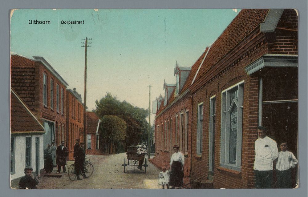 Uithoorn, Dorpsstraat (1890 - 1920) by F J Vermeulen and anonymous