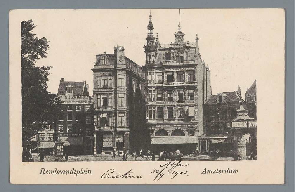Rembrandtplein, Amsterdam (1902) by anonymous