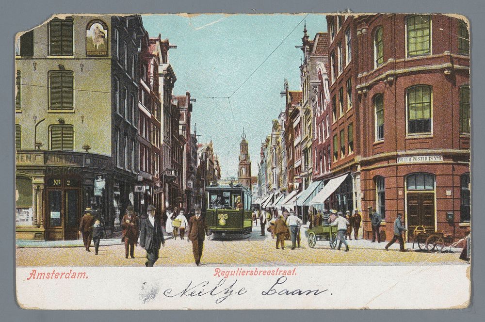 Amsterdam, Reguliersbreestraat (1890 - 1920) by H S Speelman