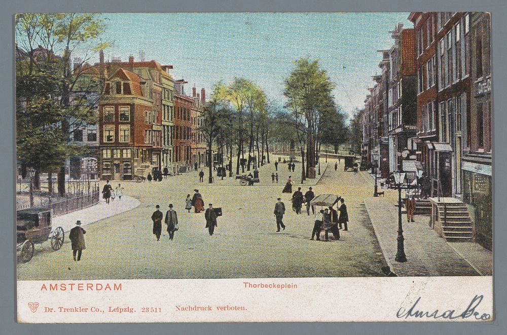 Amsterdam, Thorbeckeplein (1903) by Trenkler and Co
