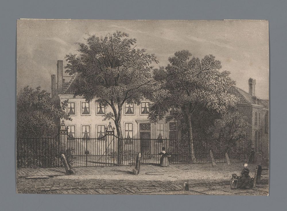 Gezicht op Ottoburg in Rijswijk (1848) by Paul Tetar van Elven, Everhardus Koster and Koenraad Fuhri