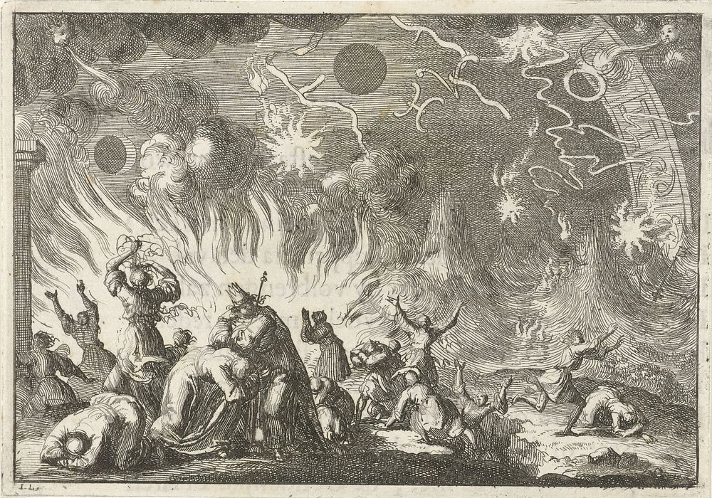 Het vergaan van de aarde (1687) by Jan Luyken and David Ruarus