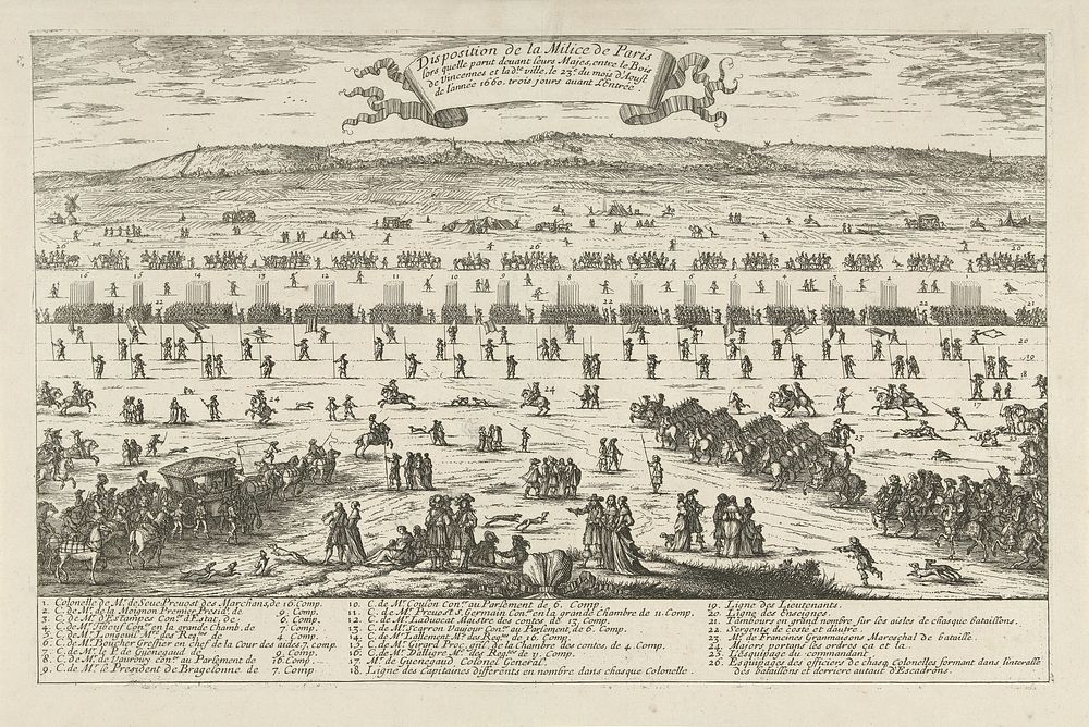 Legerordening van het garnizoen van Parijs, 1660 (after 1660 - 1662) by Albert Flamen