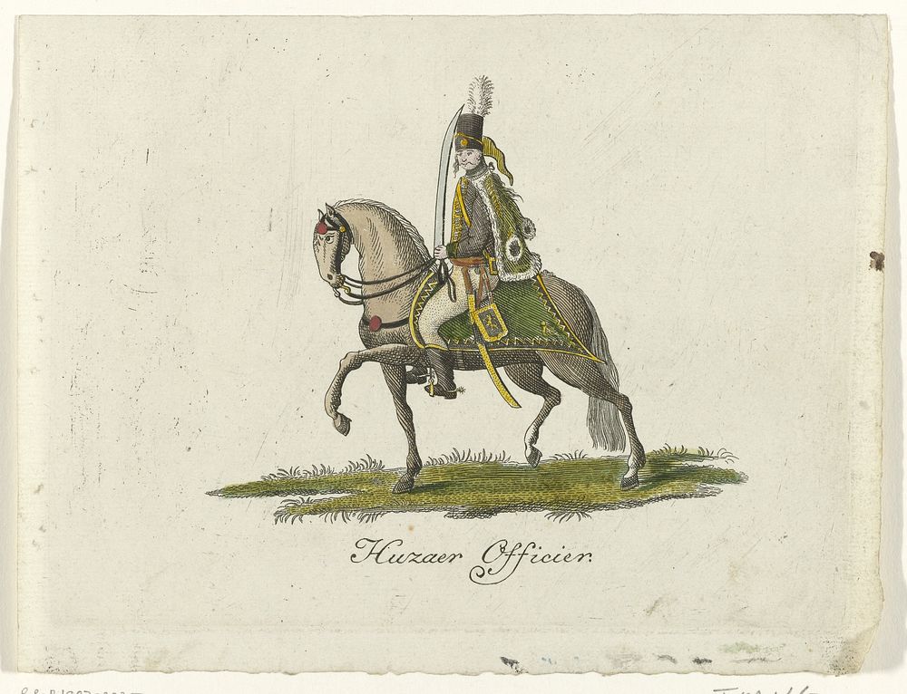 Huzaar (1785) by anonymous, Arend Stubbe, Rijngraaf van Salm Frederik III and Arend Stubbe