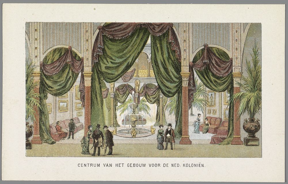 Gebouw voor de Nederlandse koloniën op de Wereldtentoonstelling in Amsterdam, 1883 (1883) by anonymous, Emrik and Binger and…