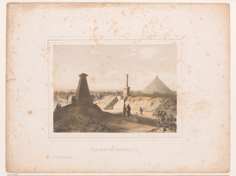 Vlakte van Waterloo (1834 - 1862) by Henri Borremans and Henri Borremans