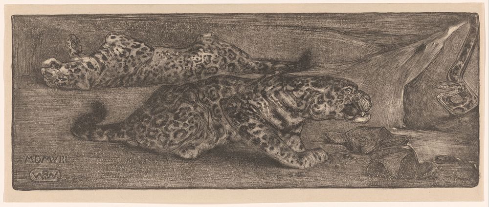 Jaguars (1908) by Bernard Willem Wierink