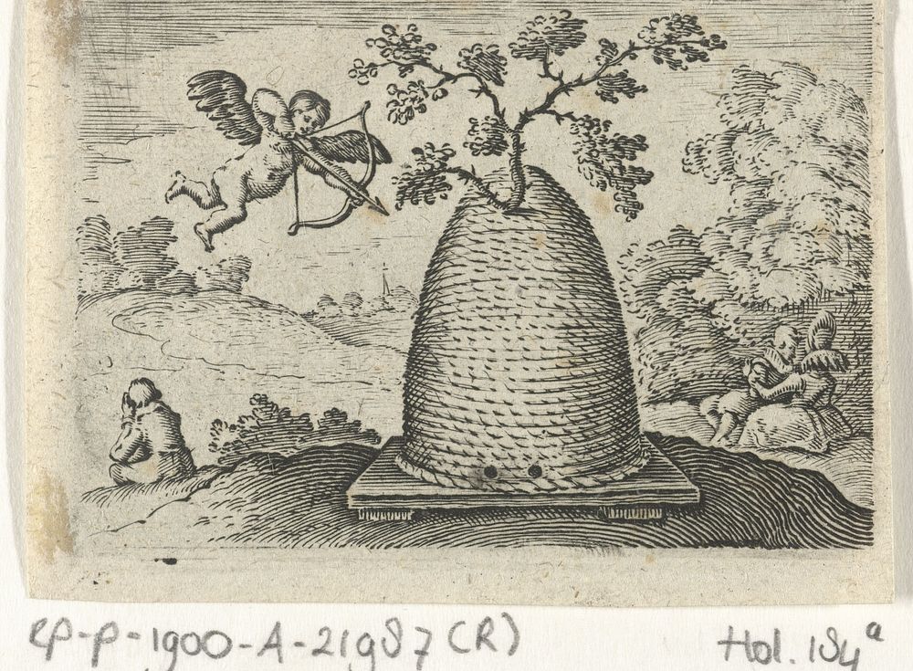 Amor bij een bijenkorf (1616) by Michiel le Blon