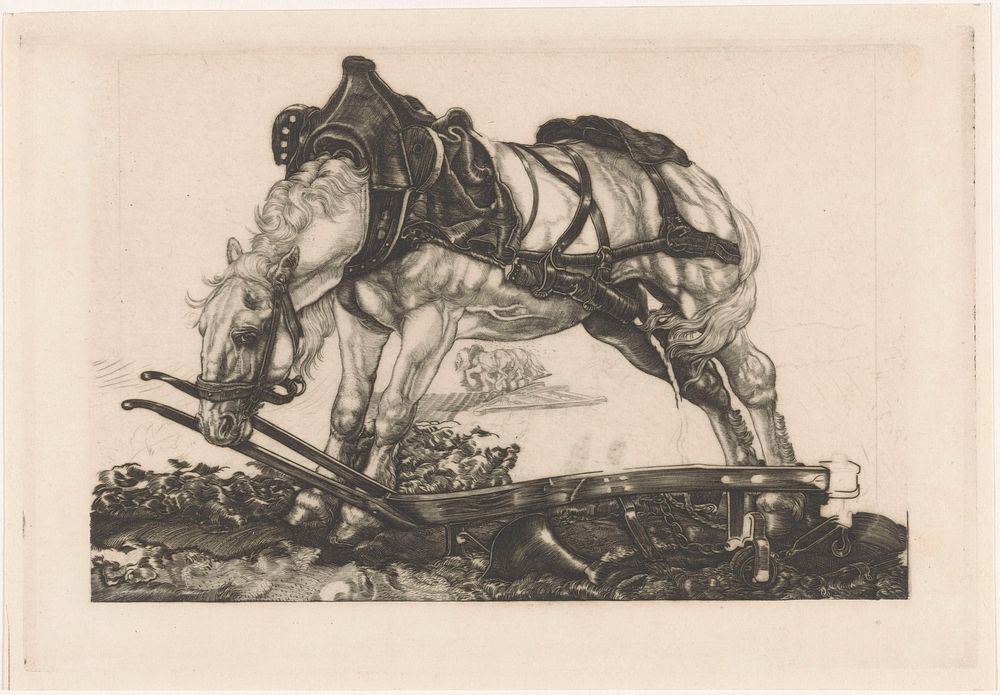 Rustend ploegpaard (1902) by Pieter Dupont