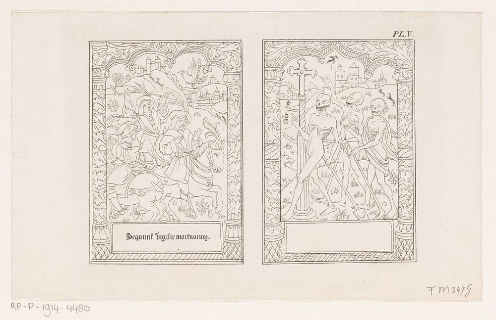 Ruiters te paard en doden (in or before 1844) by Leendert Springer I, Leendert Springer I and Samuel and Joannes Luchtmans