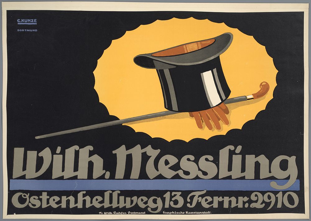 Wilh. Messling, Ostenhellweg 13 Fernr. 2910 (1913) by Carl Kunze