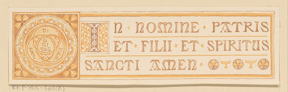In nomine Patris et Filii et Spiritus Sancti, amen (1895) by Antoon Derkinderen