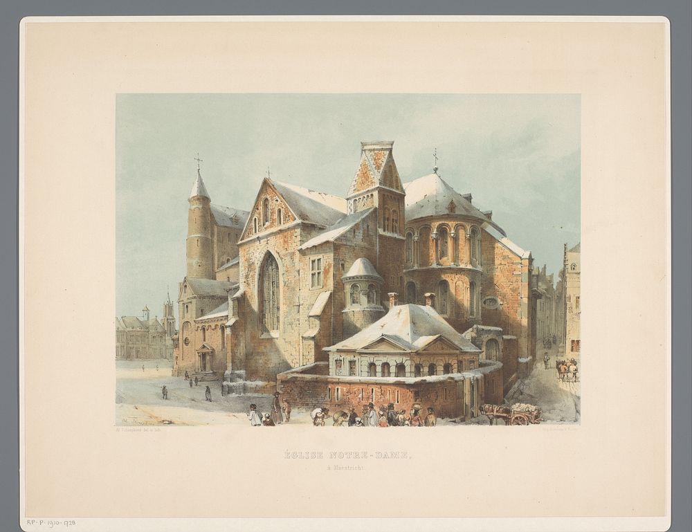 Onze-Lieve-Vrouwe-Basiliek te Maastricht (1855) by Alexander Schaepkens, Alexander Schaepkens and Simonau and Toovey