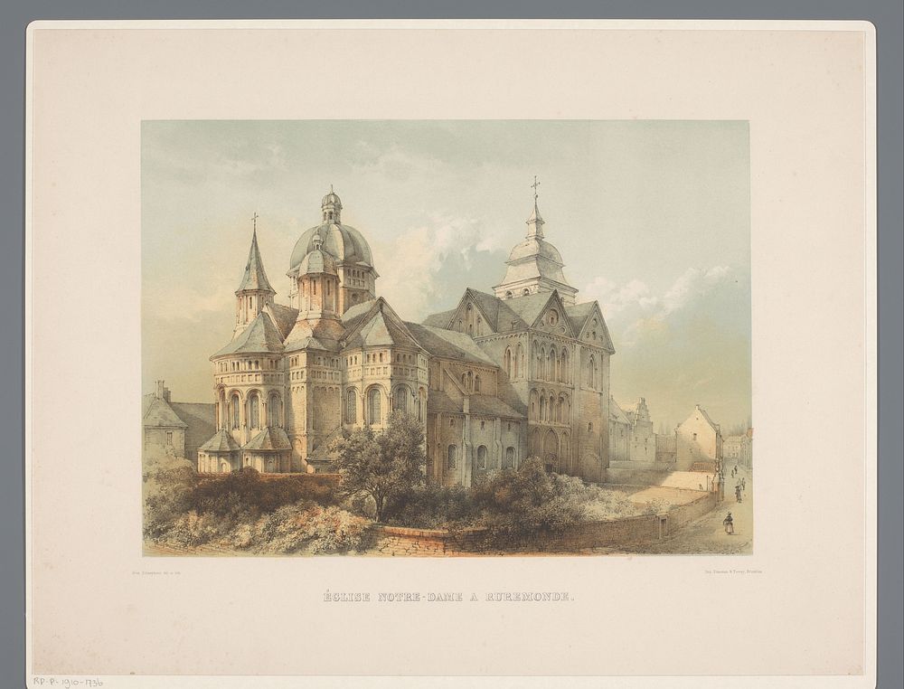 Onze Lieve Vrouwe Munsterkerk te Roermond (1855) by Alexander Schaepkens, Alexander Schaepkens and Simonau and Toovey