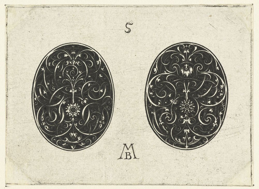 Twee ovalen (1597 - c. 1626) by Michiel le Blon, Michiel le Blon and Michiel le Blon