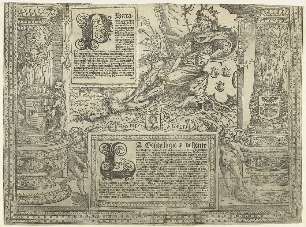 Stamboom van het Habsburgse huis, blad één (1533 - 1535) by Robert Péril and Robert Péril