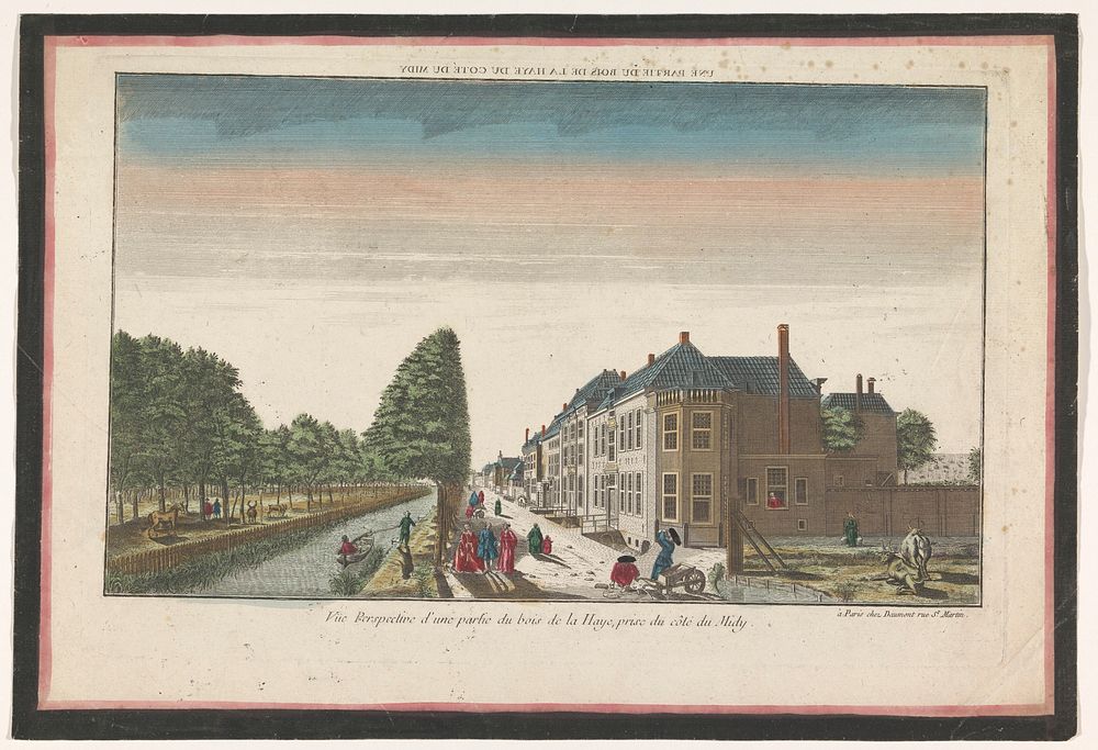 Gezicht op het Haagse Bos te Den Haag gezien vanaf de zuidzijde (1745 - 1775) by Jean François Daumont and anonymous