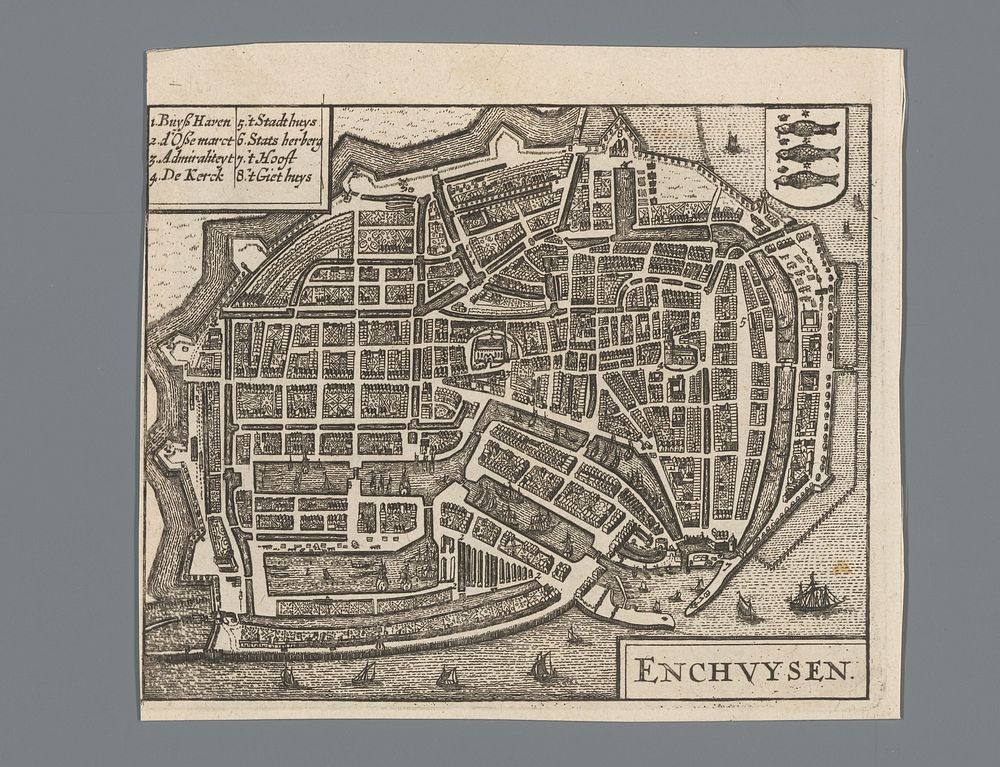 Plattegrond van Enkhuizen (1652) by anonymous and Johannes Janssonius